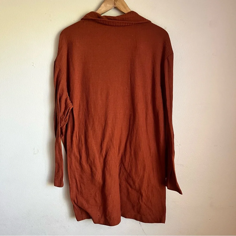 Free people beach Women's Rust sweater ribbed size large - Picture 5 of 9